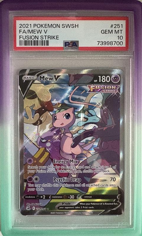 PSA 10 Mew V #251 Pokémon Fusion Strike