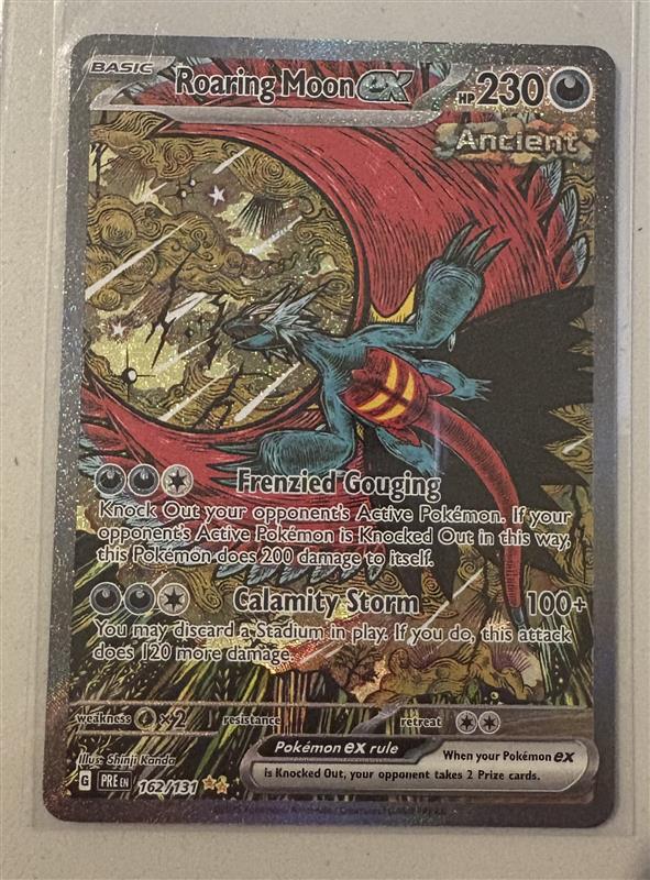 Roaring Moon Ex #162 Pokémon Prismatic Evolutions